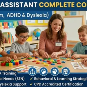 Teaching Assistant Complete Course (TA, SEN, Autism, ADHD & Dyslexia)