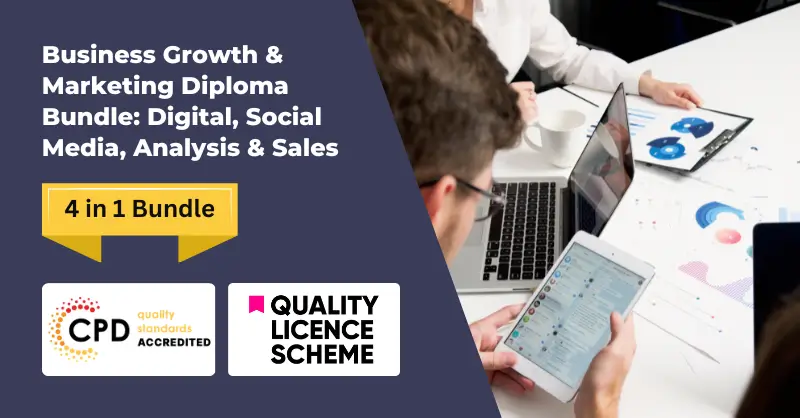 Business Growth & Marketing Diploma Bundle Digital, Social Media, Analysis & Sales