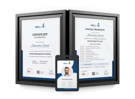 Certificate mockup skillup