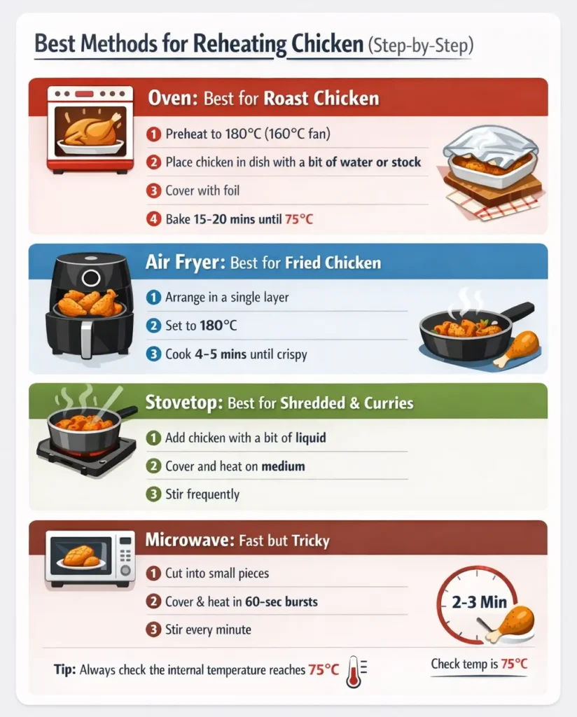 Best Methods for Reheating Chicken (Step-by-Step)
