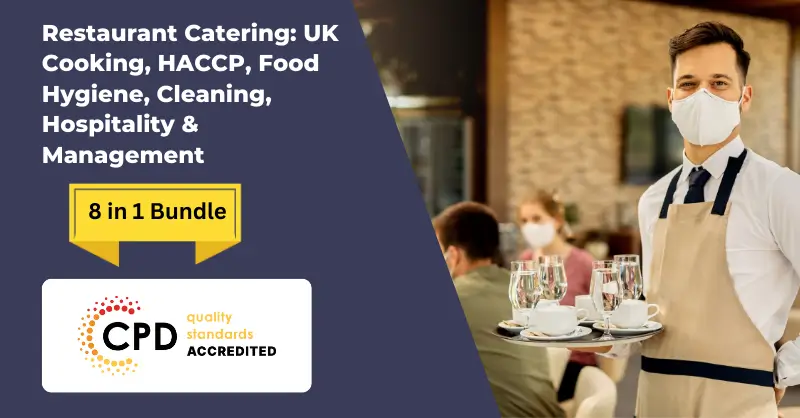 Restaurant Catering UK Cooking, HACCP, Food Hygiene, Cleaning, Hospitality & Management