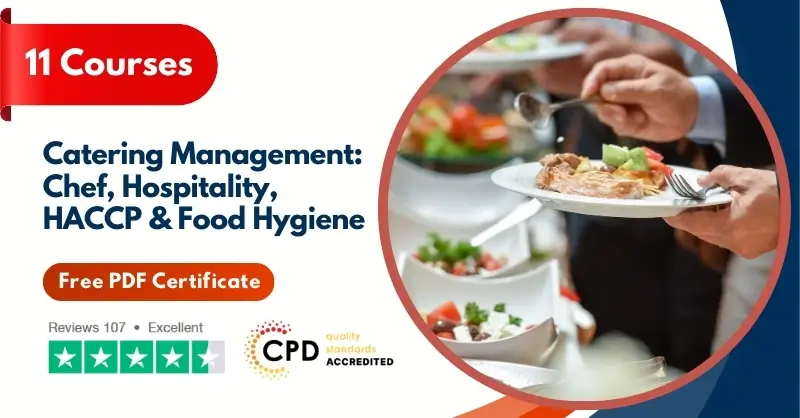 Catering Management Chef, Hospitality, HACCP & Food Hygiene