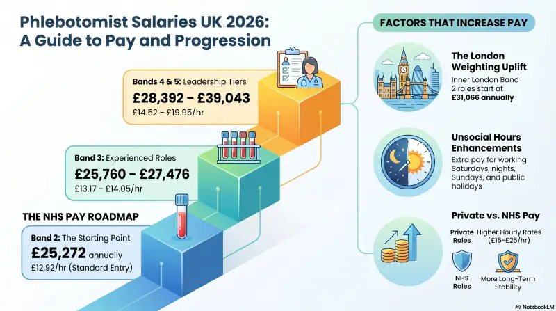 Phlebotomist Salary Infograph